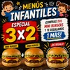 ESPECIAL 3x2 - 2 Mini Burger + 1 Mini de Regalo