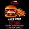 COMER RAPIDO _ AMERICANA + PAPAS FRITAS