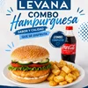 HAMBURGUESA DE MERLUZA +PAPAS+BEBIDA